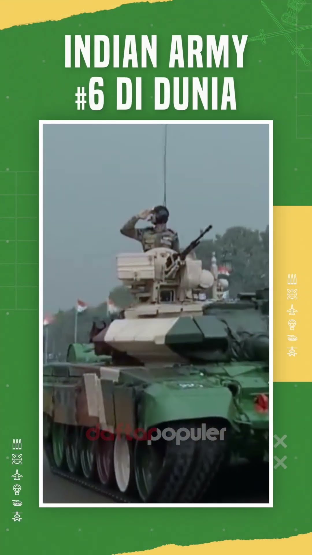 Negara Penduduk Miliaran! Seberapa Kuat Angkatan Darat Militer India? #shorts