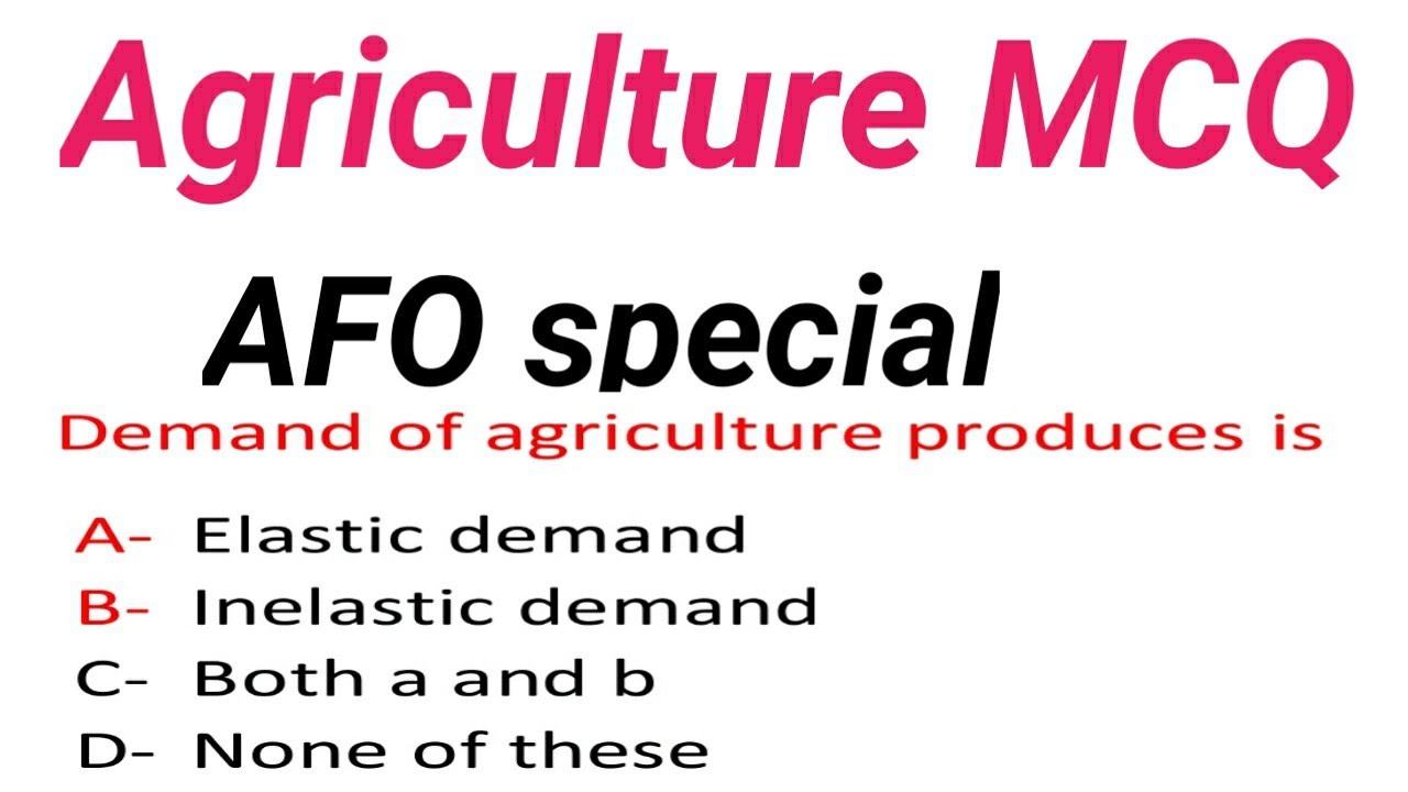 Important Agriculture question IBPS AFO TGT PGT - YouTube