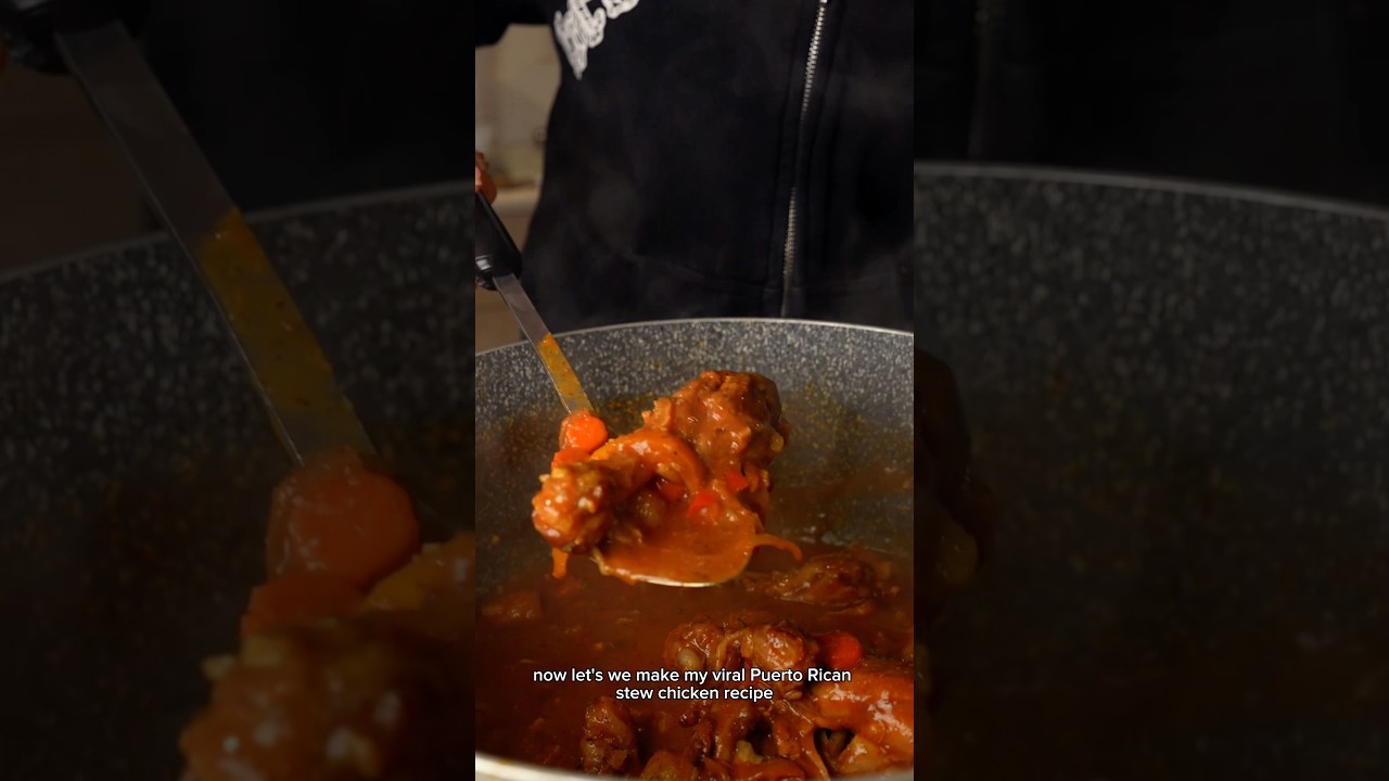 Пуэрториканская тушеная курица