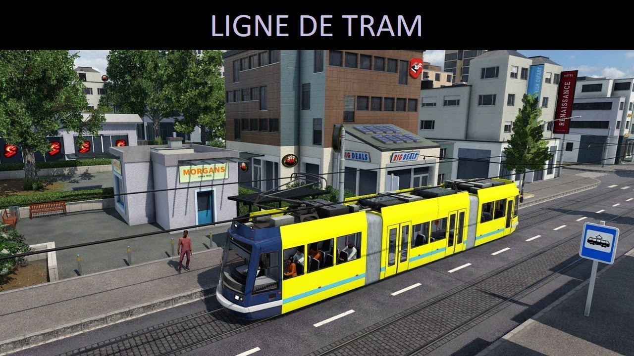 Transport Fever 2 - Map 11 - Tram T2 - Ville-la-Jolie - évolution 2