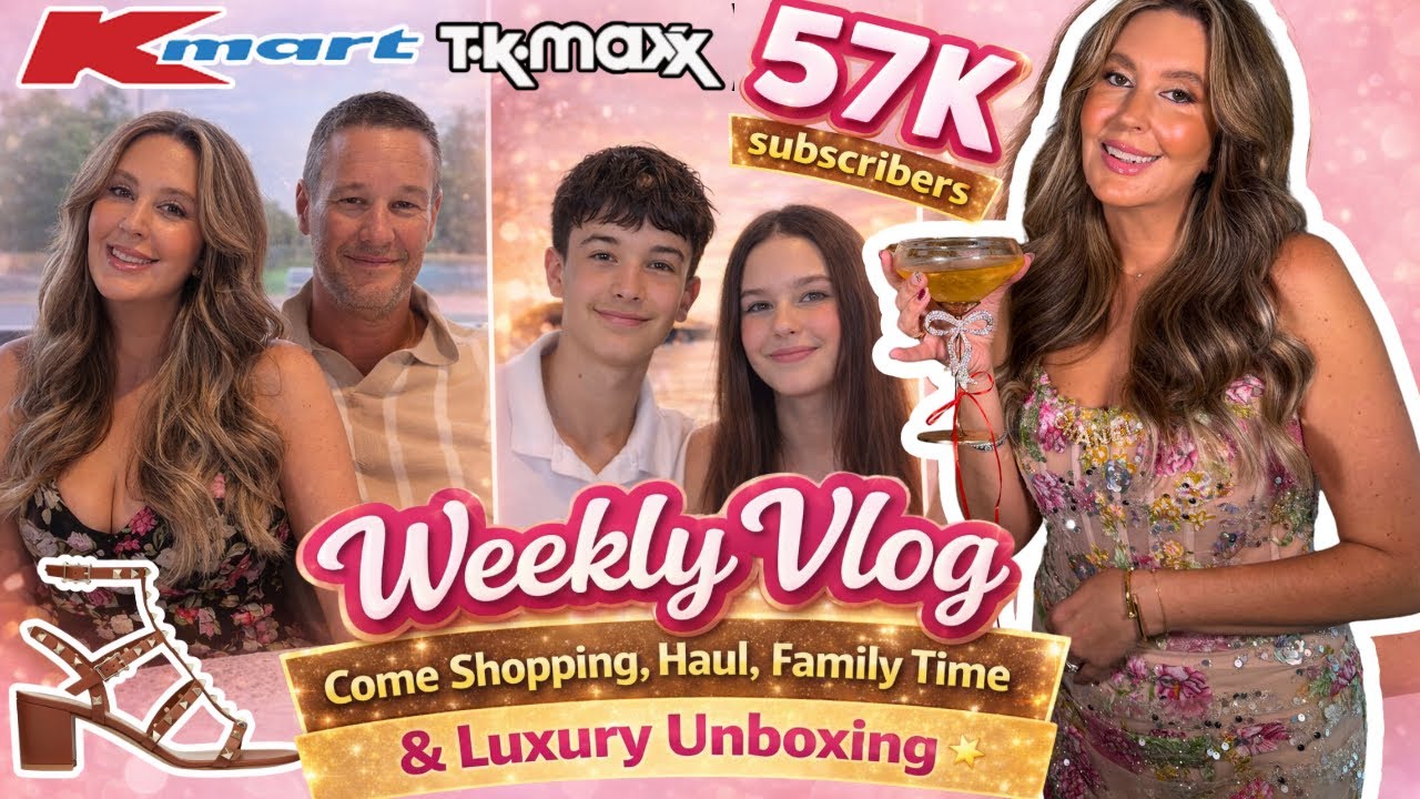 Еженедельный видеоблог | Покупки в Kmart, распаковка товаров класса люкс в TKMaxx и Miniso, время...