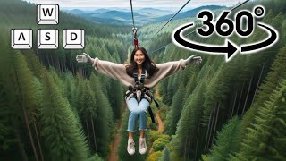 360° 5K 60FPS, Crater Lake ZipLine, By MOW