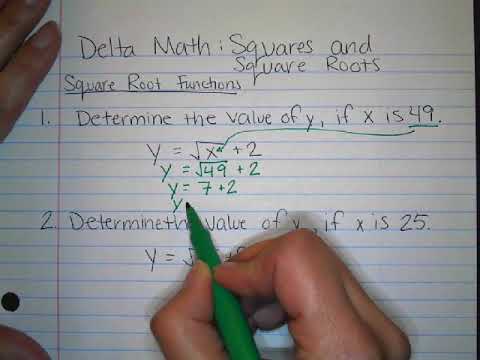 Delta Math Roots Delta Math Square Root Functions Examples - YouTube