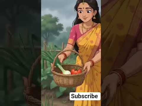 🌧️ বৃষ্টিভেজা গ্রামের এক মায়াবী মুহূর্ত 🏡💛 | Rainy Village Life | Ghibli Style #Shorts