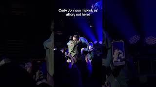 Cody Johnson hugs young fan with cancer #shorts