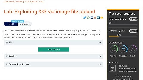 Web Security Academy | XXE | 8 - Exploiting XXE via Image File Upload