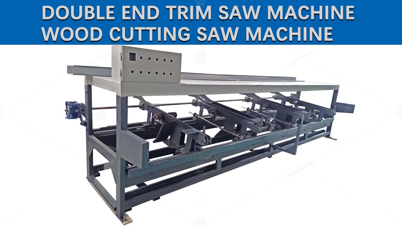 Double End Trim Saw Machine Wood Cutting Saw Machine YouTube