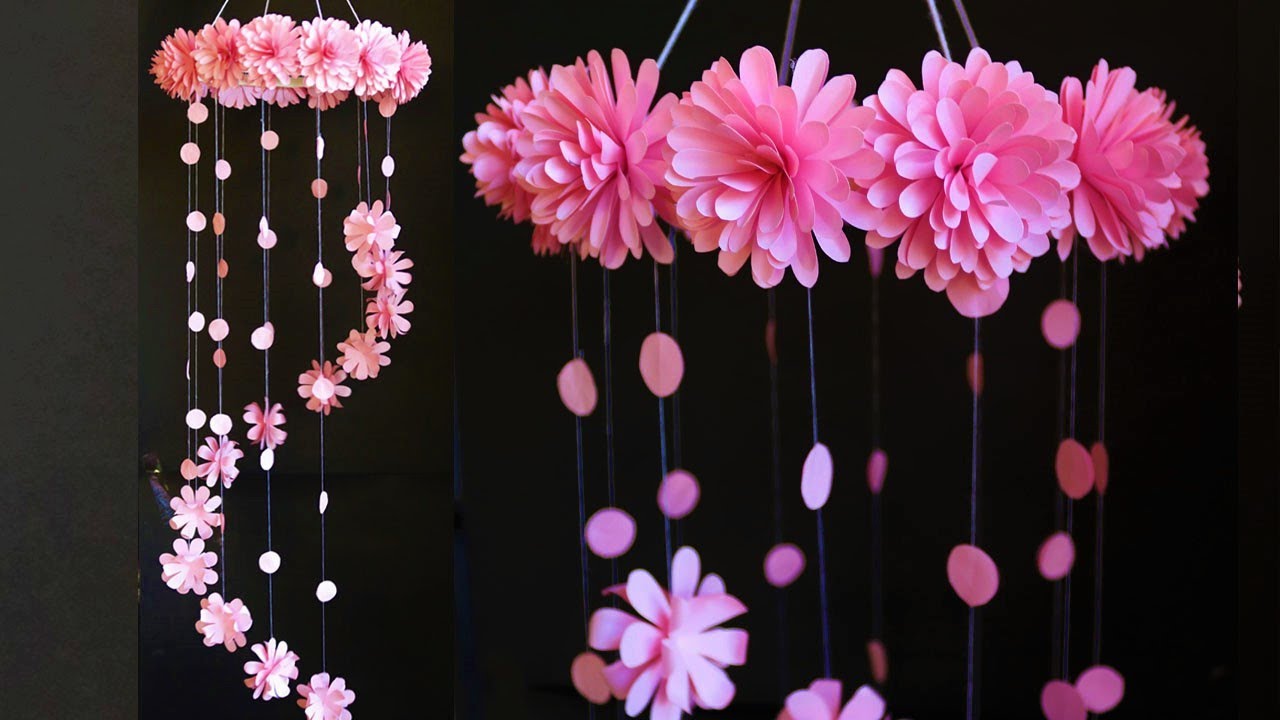 Paper Flower Wall Decoration - DIY Wall Decor - Paper Craft - Paper