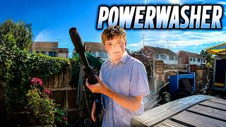 Lucas discovers pressure washer - Mini Rocker Maddness