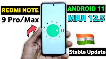 Redmi Note 9 Pro/Max New Update Android 11😱 Redmi Note 9 Pro Max New Update MIUI 12.5 | REDMI NOTE 9