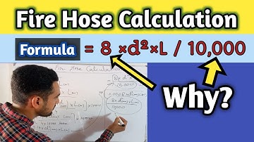 Fire fighting pipe size calculation In Hindi | In Urdu | Fire Hose Water Calculation Formula