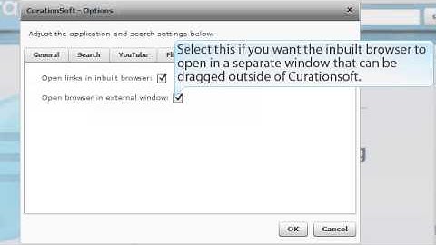 CurationSoft.com - Browser Settings and Options V2