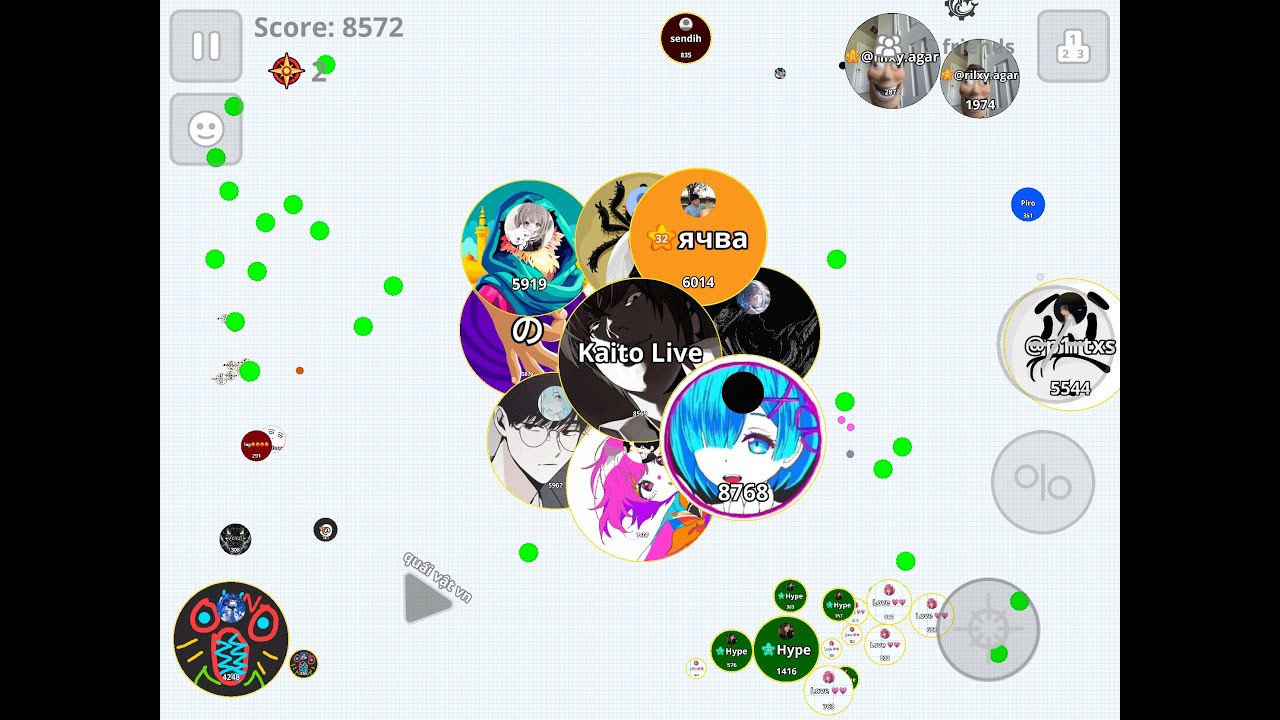 Kaito AGAR.IO LIVE 🔴 Ap South