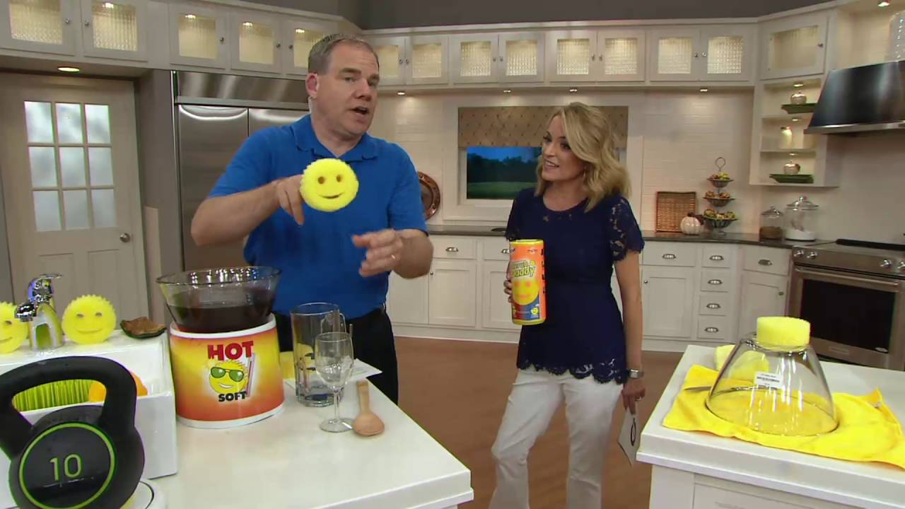 Scrub Daddy Set of 6 Flex Texture Scratch Free CleaningSponges on QVC