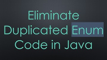 Eliminate Duplicated Enum Code in Java