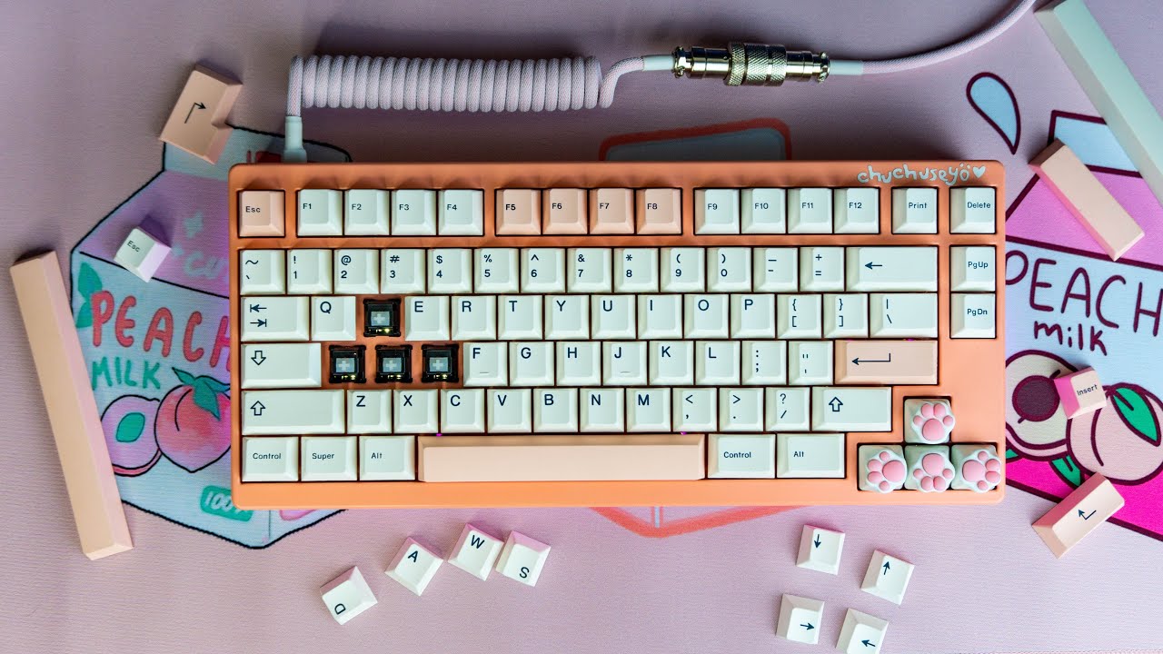 I built the PEACHIEST ID80 v2 for a streamer! custom mechanical