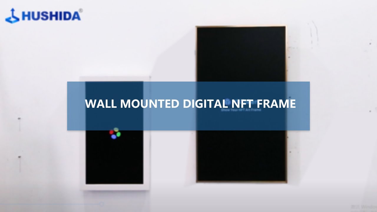 HUSHIDA Wall Mounted Digital NFT Frame - YouTube