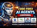 Code-First AI Agents Compared (AutoGen, LangChain, CrewAI, SuperAGI) #artificialintelligence