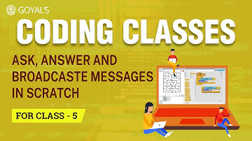 Ask, Answer and Broadcaster Messages In Scratch - Coding Class 5, Lecture 12