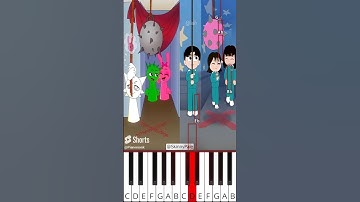 Squid Game Trap Sprunki vs Squid Game #squidgame #sprunki (@SkinnyPale) - Octave Piano Tutorial