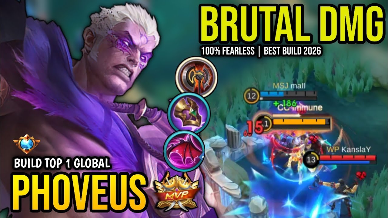 PHOVEUS BEST BUILD 2026 | BUILD TOP 1 GLOBAL PHOVEUS GAMEPLAY | MOBILE LEGENDS✓