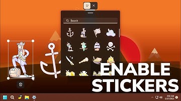 How to Enable the New Desktop Stickers in Windows 11 22H2