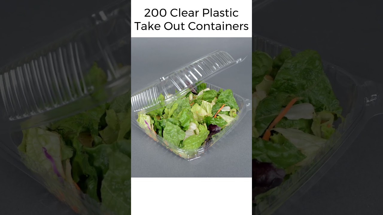 OPS & PET 8 x 8 x 3 Clear Take Out Boxes by Daxwell