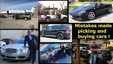 Most common mistakes made when picking or buying a vehicle for Uber and Lyft