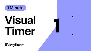 1 Minute Visual Countdown Timer For Classroom, Parents, Kids, ADHD by Vizzy Timers
