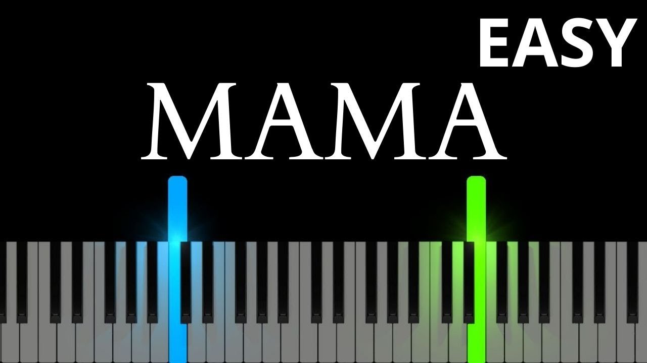 Jonas Blue - Mama (EASY Piano Tutorial)