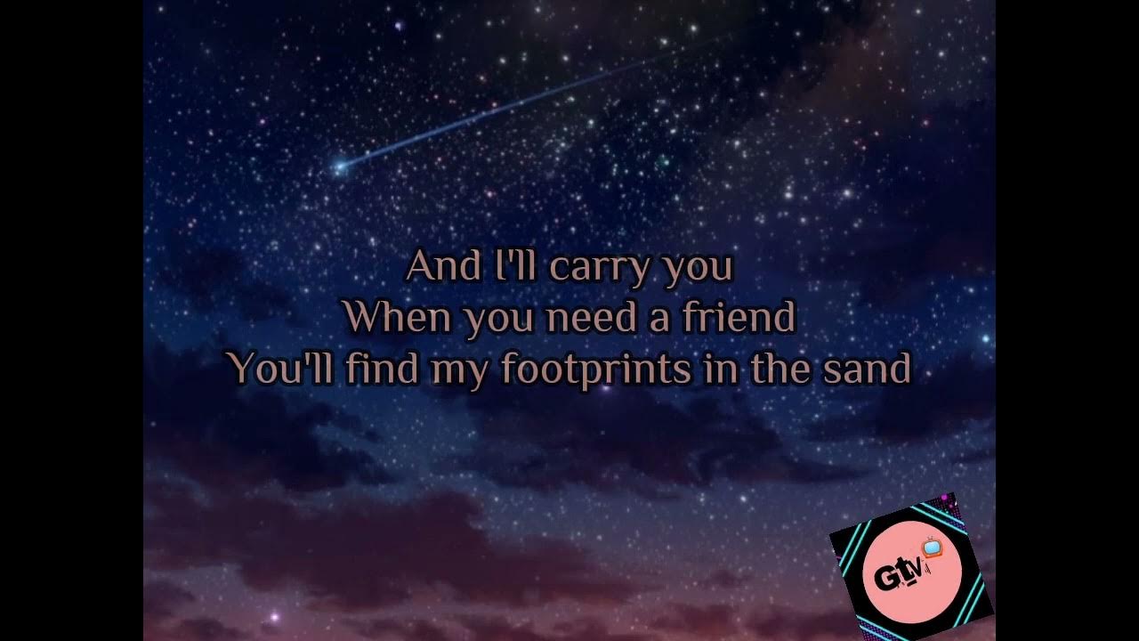 Leona Lewis Footprints In The Sand Lyrics FOOTPRINTS IN THE SAND- LEONA LEWIS(SONG WITH LYRICS 🎧 🎵 ) - YouTube