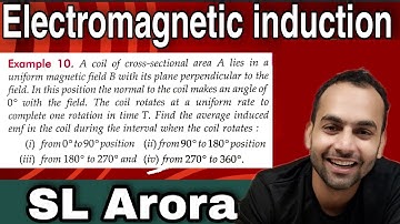 Ex-10 Electromagnetic Induction (EMI) Numericals from Sl arora 12th physics based on magnetic flux