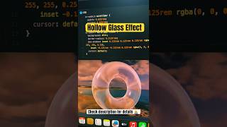 Hollow Glass Effect #htmlcss #frontendcourse #animation