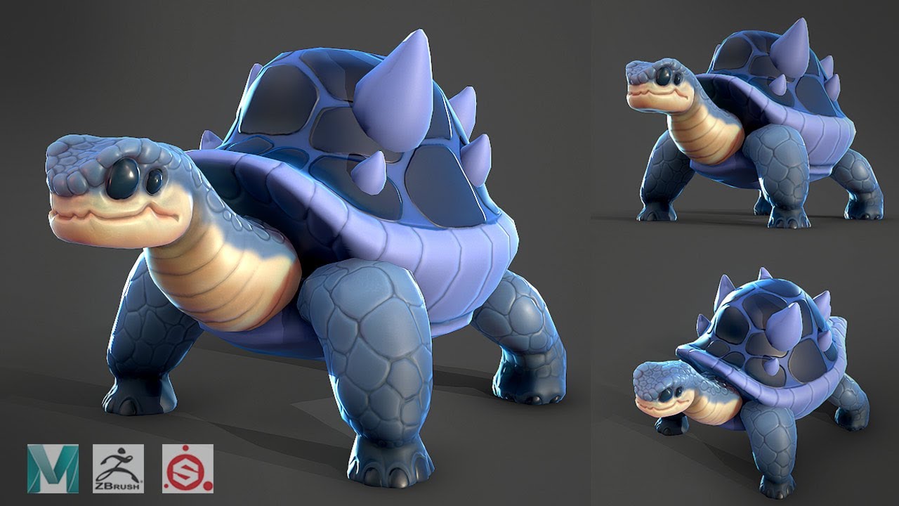 Stylized Tortoise Shell How to Make a Stylized Tortoise with Zbrush, Maya, and Substance ...