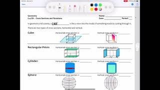 6.4 guided notes cross sections and  rotations part 1