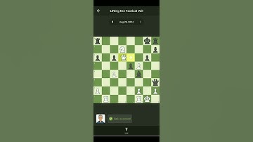 Lifting the Tactical wall.  Chess Daily Puzzle 29/08/2024
