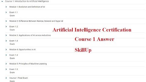 Course 1-Evaluation and definition of AI-SkillUp AI Certification