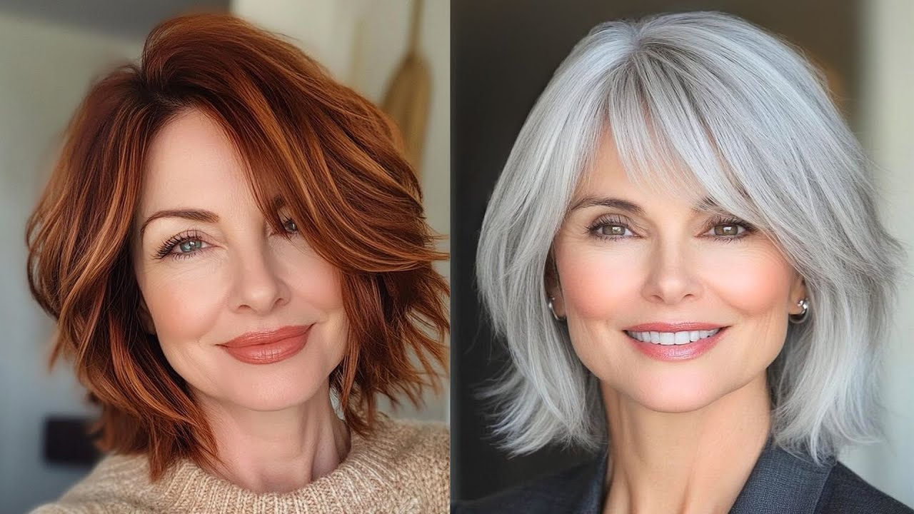 Модные стрижки 2026 года: современный вид 🔥 боб для тонких волос, прически для волос старше 50 ле...