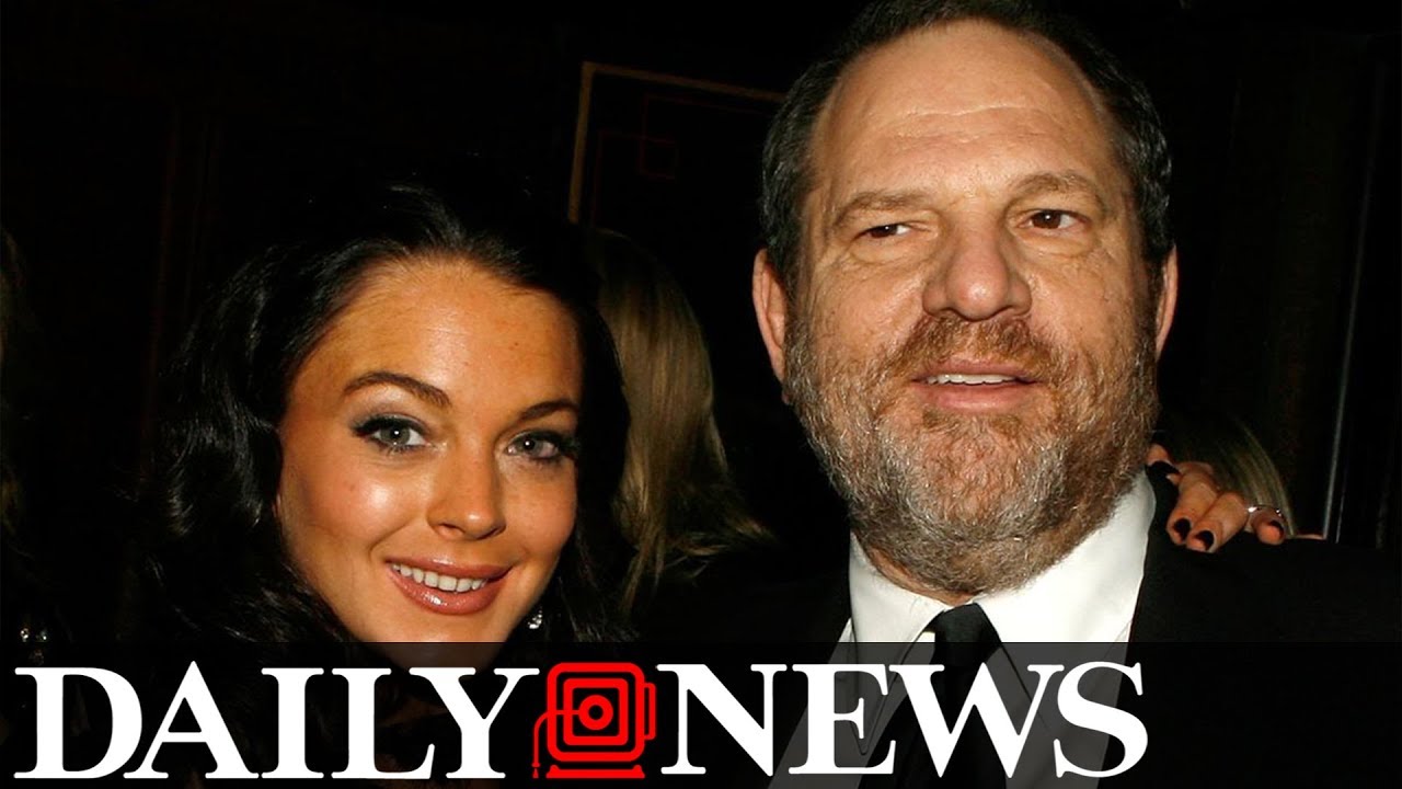 newspaper mockup Lindsay Lohan defends Weinstein
