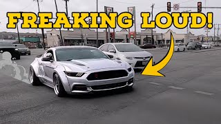 The LOUDEST Wide Body Mustang I've EVER Seen! | Cars And Coffee by Aaron The Baron 265 views 3 months ago 10 minutes, 10 seconds