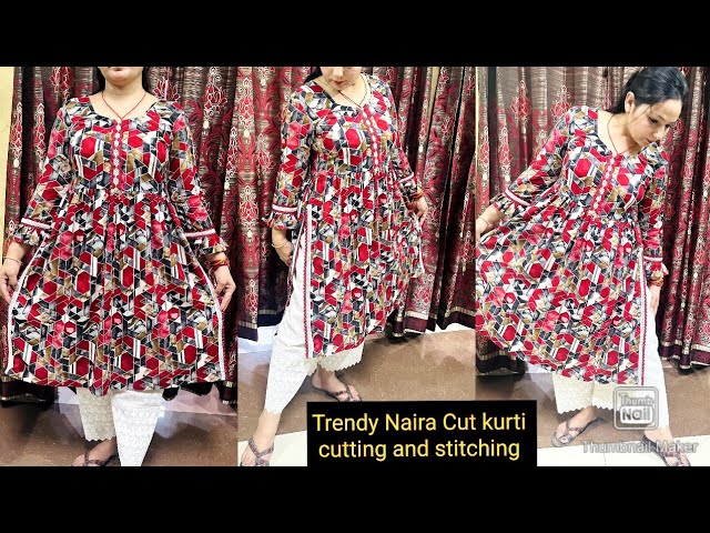 Designer Frill Kurti/Frock Cutting & Stitching in #Malayalam | Layered # Frock - YouTube