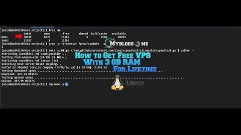 How to get free Vps with 3 GB Ram for lifetime  | Full Guide by Myblogs.me