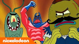 SpongeBob SquarePants | Penjahat-penjahat Bikini Bottom teratas 2 | Nickelodeon Bahasa