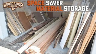 Small Garage Workshop Space Saving Material Storage by Woodshop Junkies 86,681 views 3 months ago 22 minutes