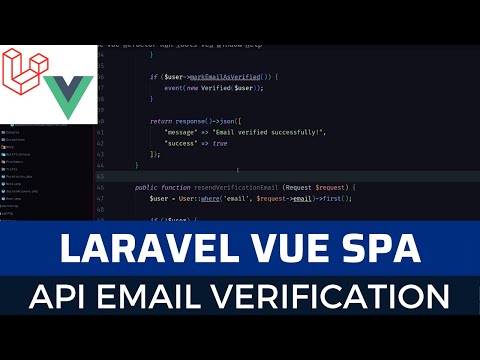 Laravel Vue SPA Issue Tracker part24: api email verification