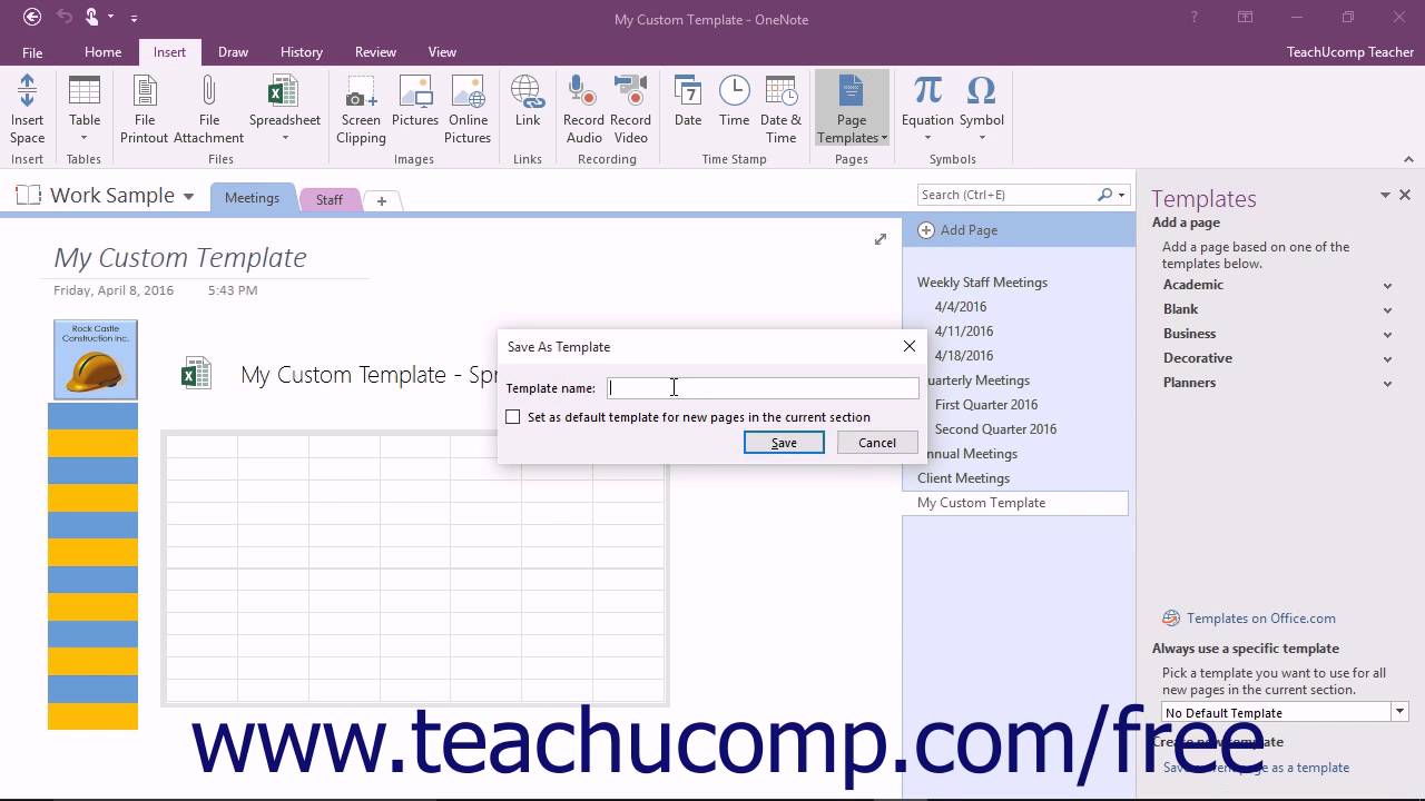 Download Onenote Templates | Gantt Chart Excel Template