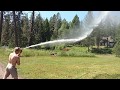 Crazy pressure from a wildland firefighting unit!