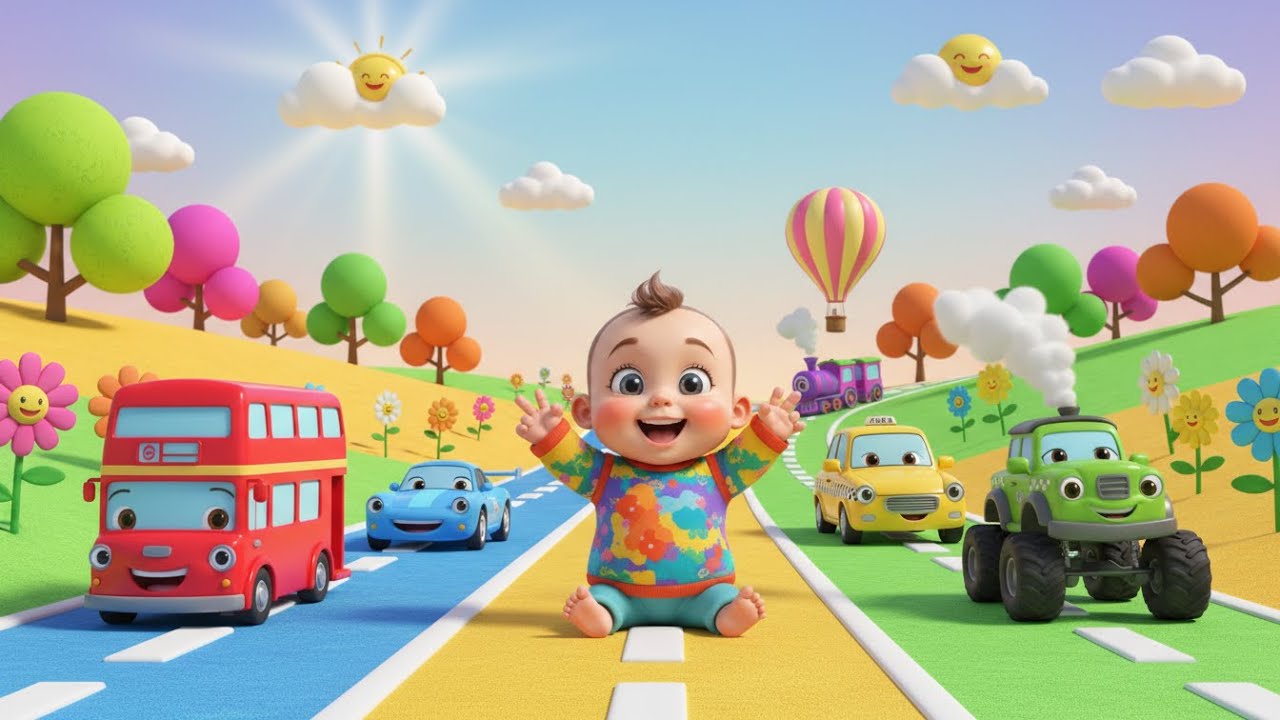 Vehicle Hide and Seek Rhyme for Kids | Car & Truck Song, Nursery Rhymes, Baby Songs & Kids Music