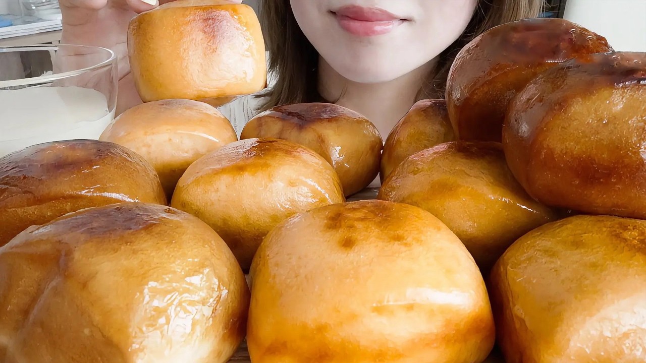 【ASMR】今話題のミルクマントウを揚げたら美味しすぎて口の中で中華統一してた【EATINGSOUNDS/咀嚼音】