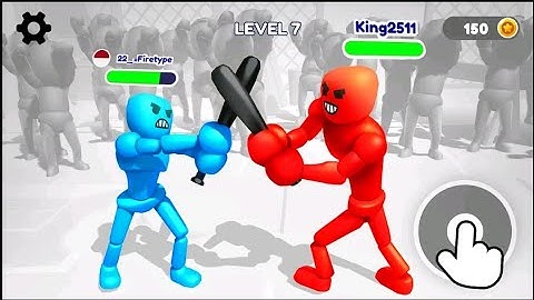 Stickman Ragdoll Fighter- Gameplay Walkthrough Part 2 All Levels 11-20 New Games(Android, iOS)